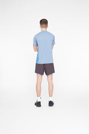 Men's Erris 2 in 1 Shorts - Grey/Blue